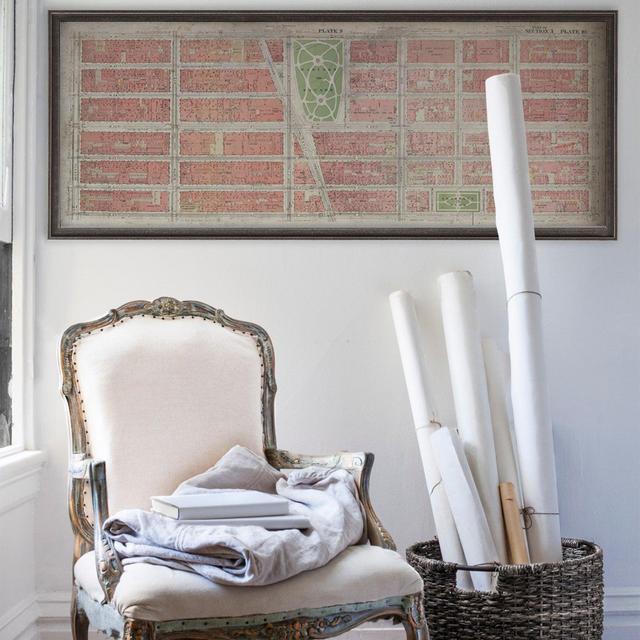 Manhattan Neighborhood Map | Madison Square and Grammercy Park | Vintage Wall Art | Home Decor | Framed Options Available | Early 1900's