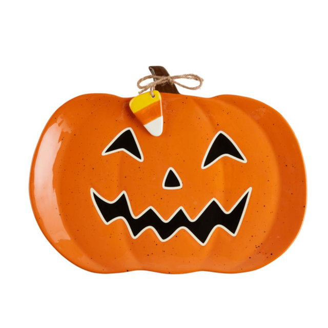 Jack-O-Lantern Glow Platter