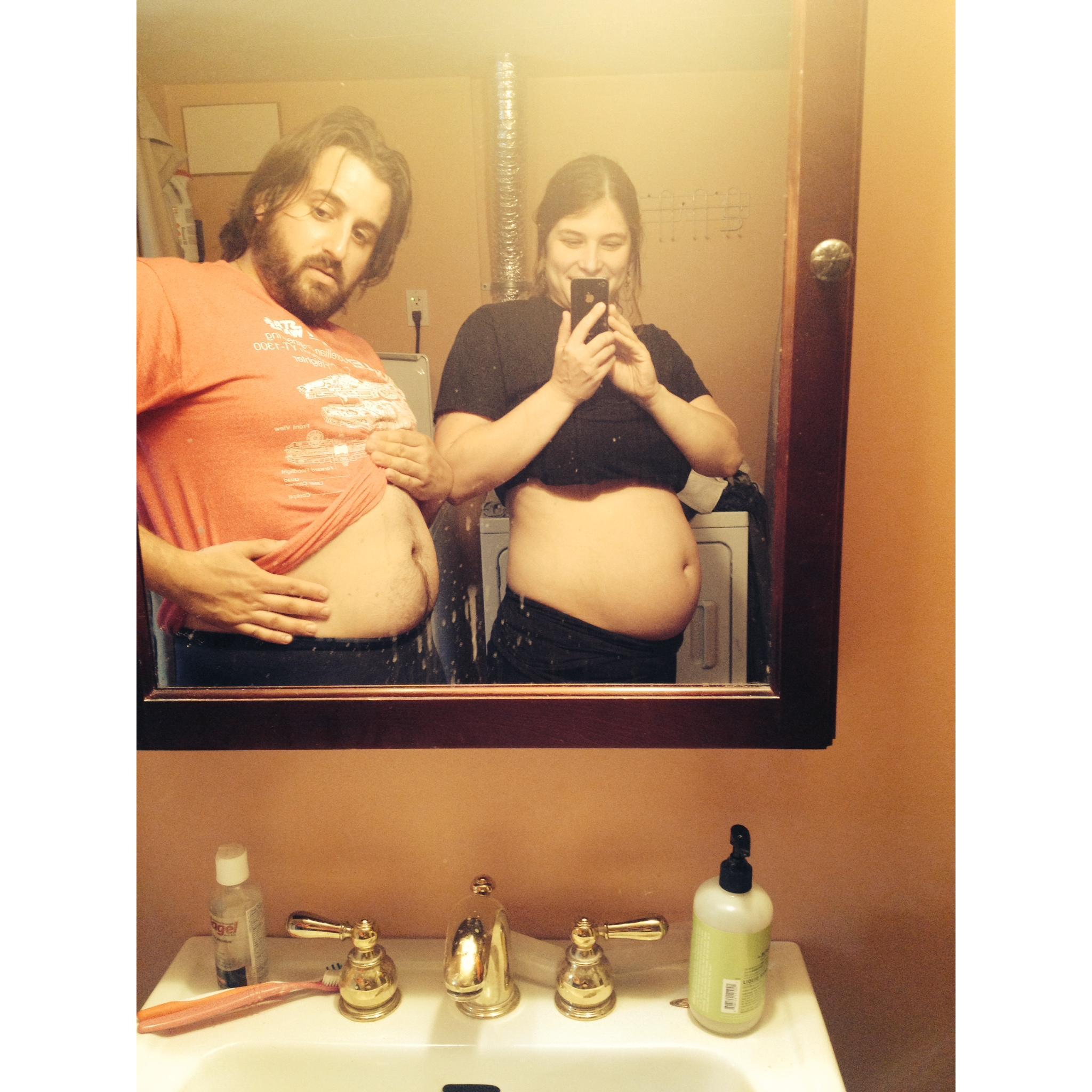 Oh yeah, and we got pregnant with Izzy! Our beloved daughter. Her middle name is Bay because of our love of water.