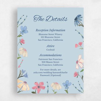 Baby Blue Wedding Enclosure - Mireille
