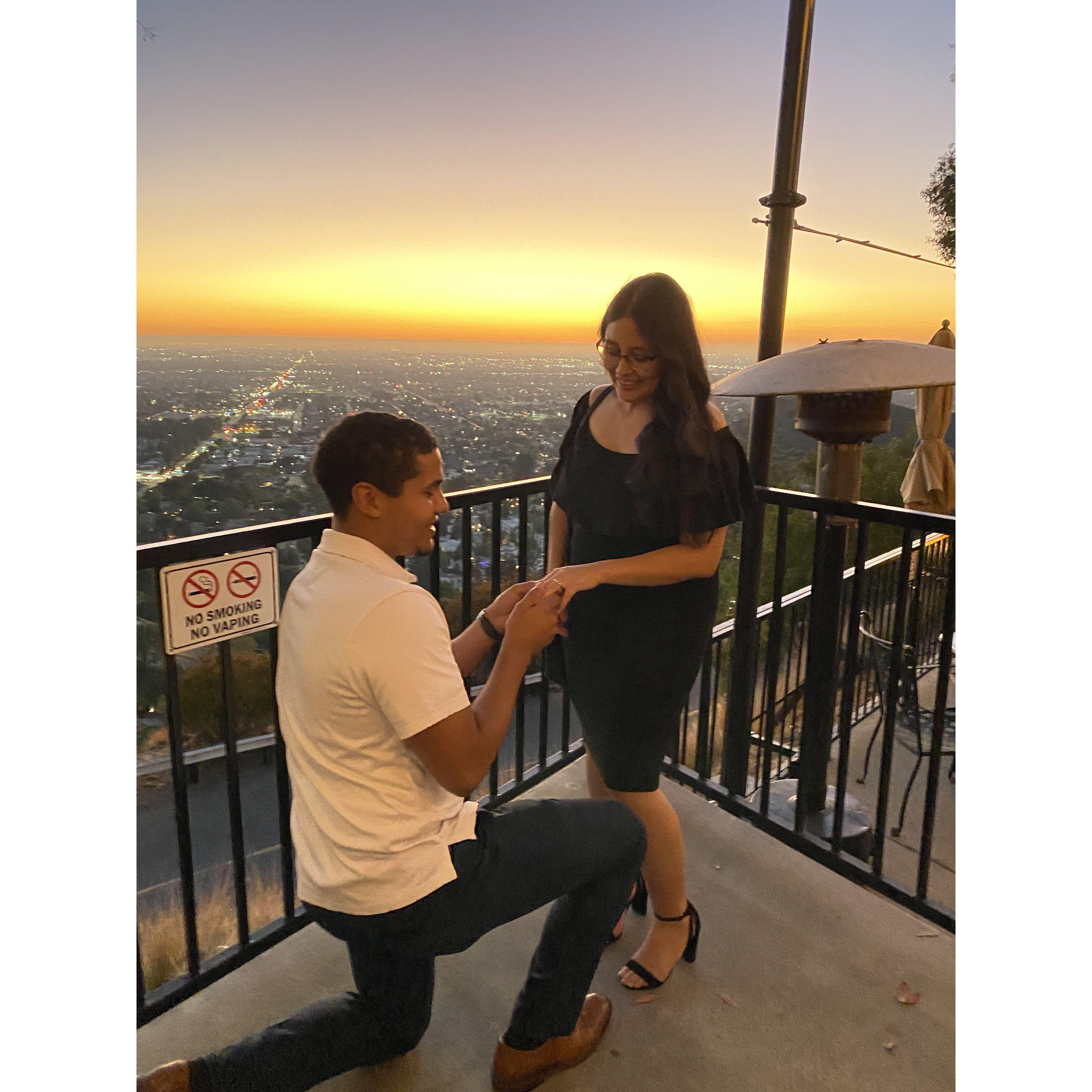 The day he proposed.