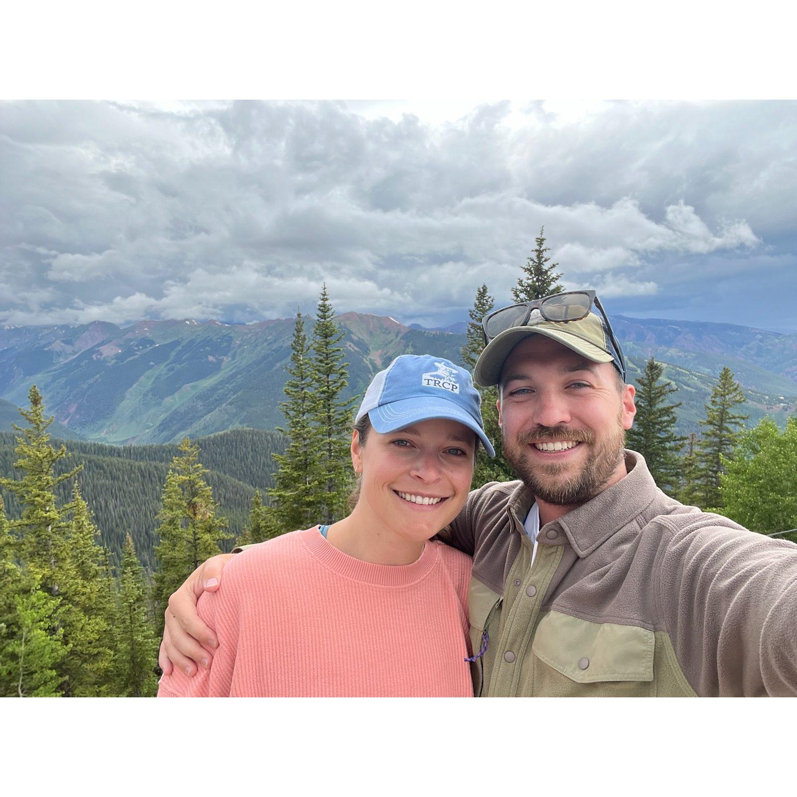 The top of Aspen mountain