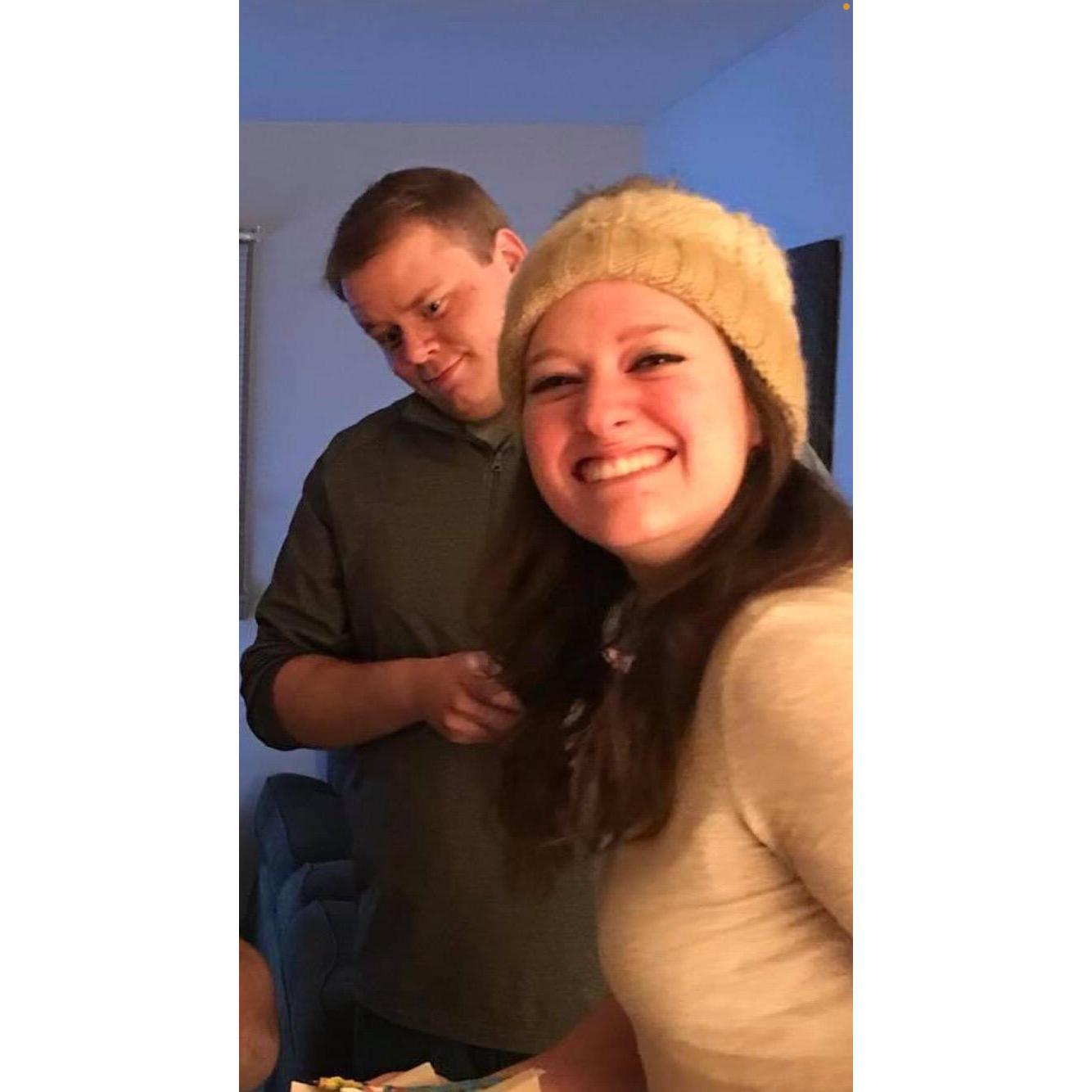 He's always the background ham to her foreground cheese. Feb '18