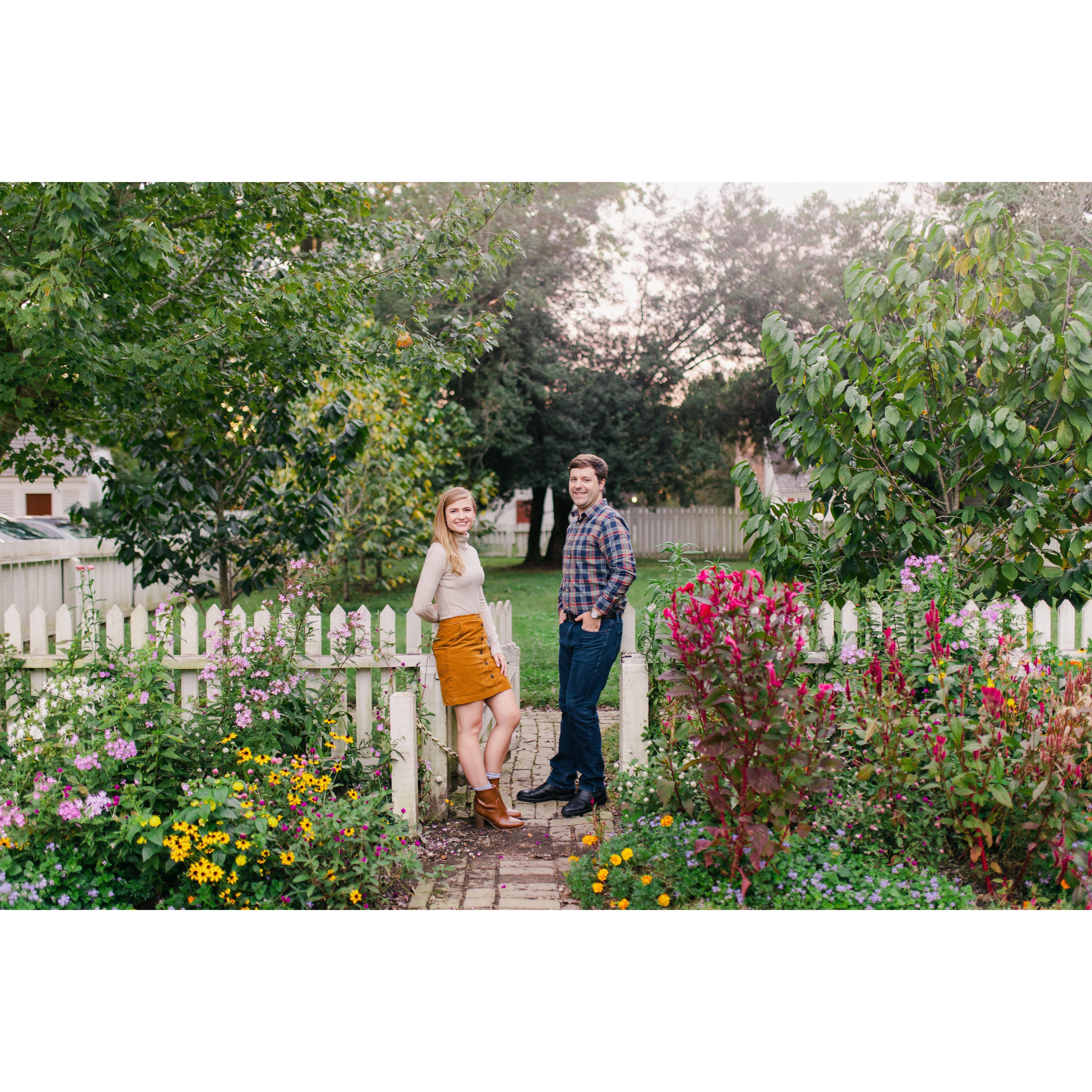 Engagement Photoshoot in Colonial Williamsburg - September 2021