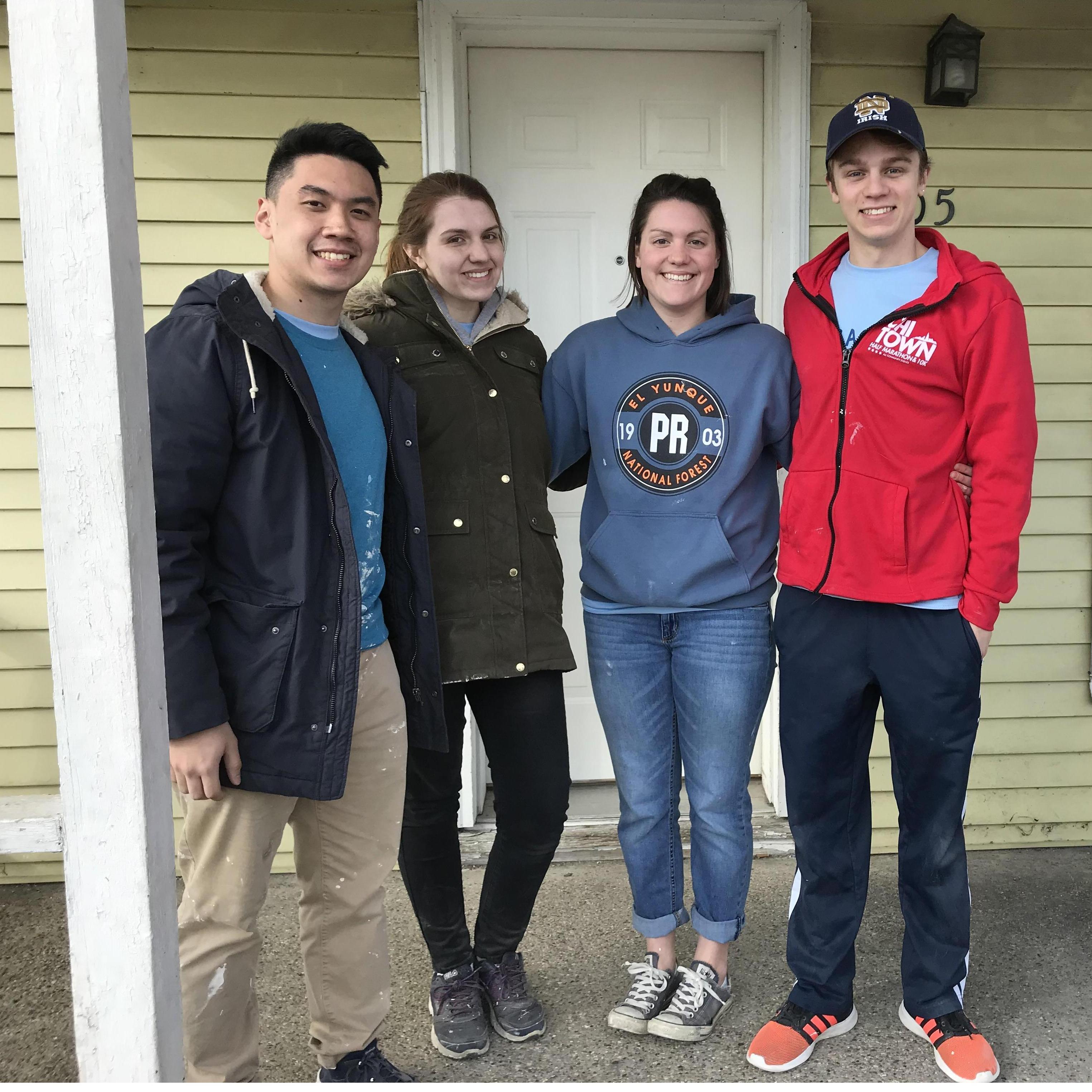 Fixing up houses in Goshen, IN on our Luminate trip
