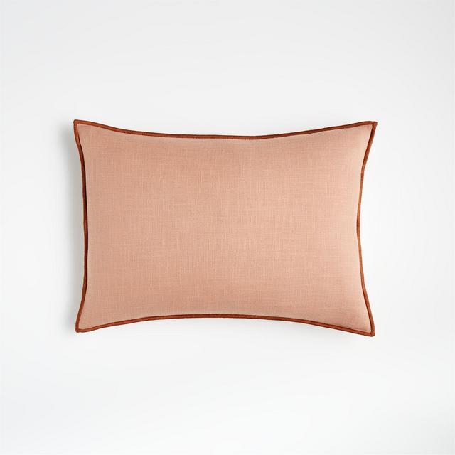 Desert 22"x15" Merrow Stitch Cotton Pillow with Down-Alternative Insert