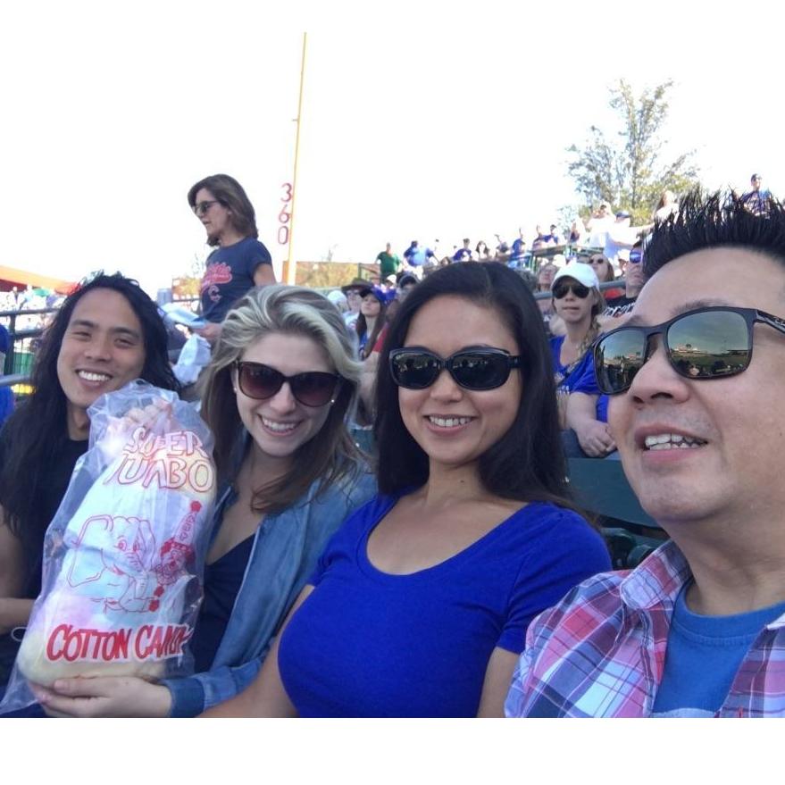 Mark's first baseball game!