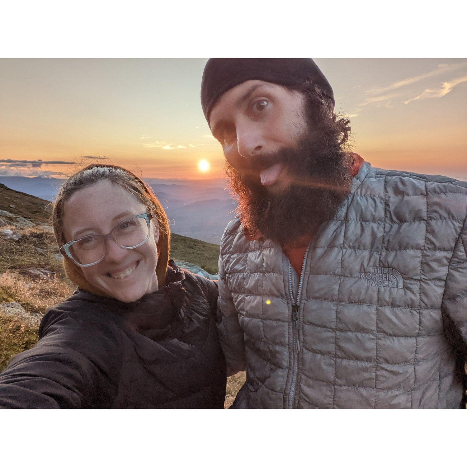 Mountain-top sunset on the AT, 2022.
