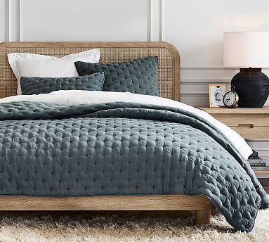 Steel Blue TENCEL™ Quilt, King/Cal. King