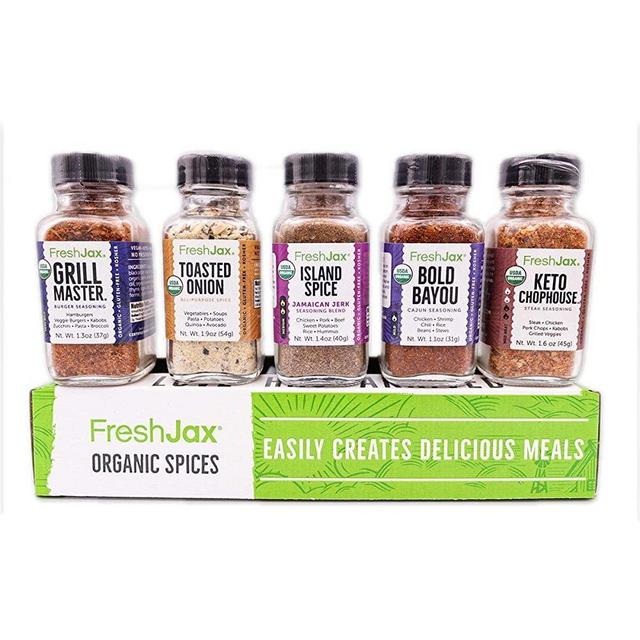 FreshJax Gourmet Spices and Seasonings, Perfect Keto Organic Grilling Set (5 pack)…