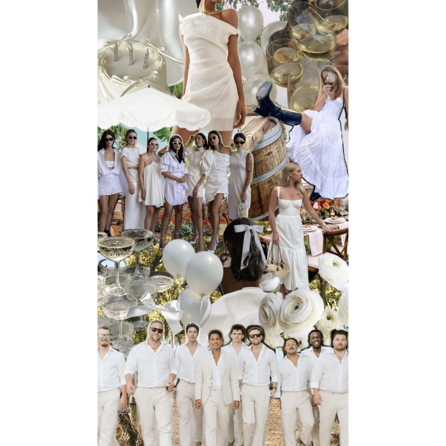 Really love these for the whiteout party! Good thing its always summer at the beach!