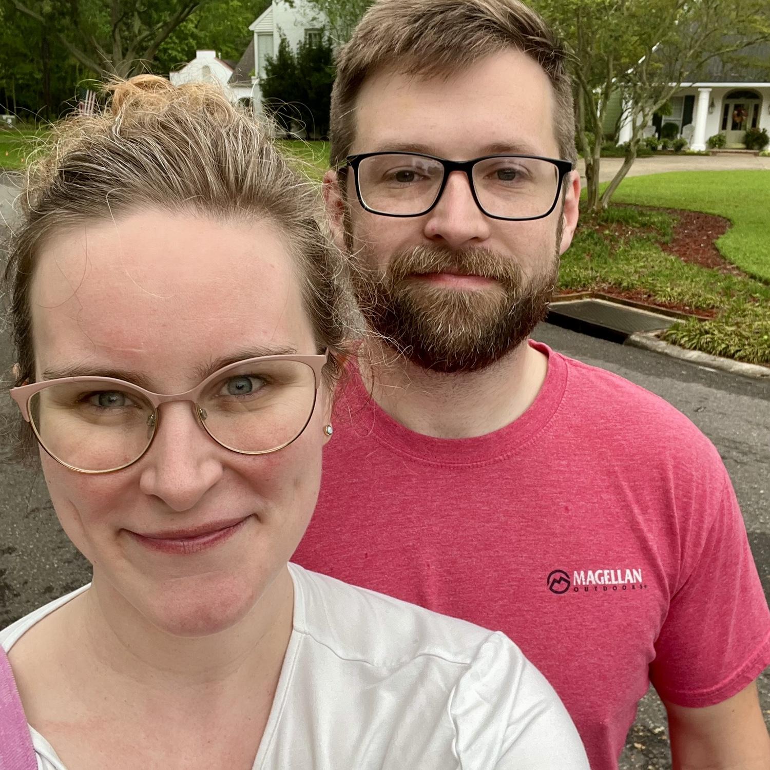 The picture I sent to my friends and family, introducing David as my boyfriend (also the first pic we took together)