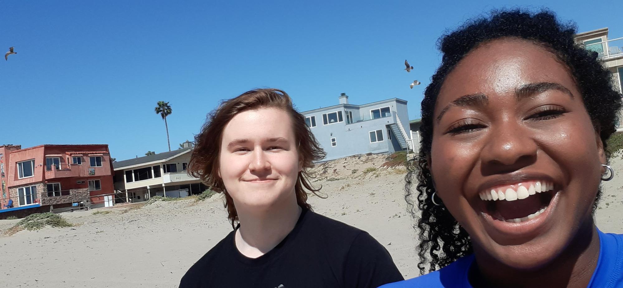 We took this selfie on Gunner's graduation day in Ventura, the day he asked me to be his girlfriend!