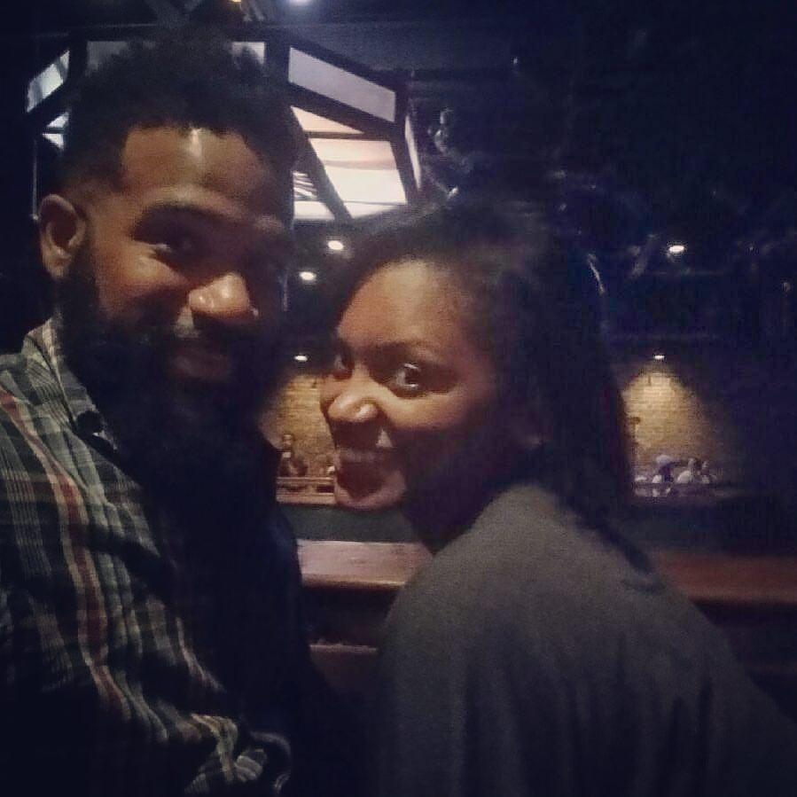 We reminisce on our first date together. (We look so young here.)