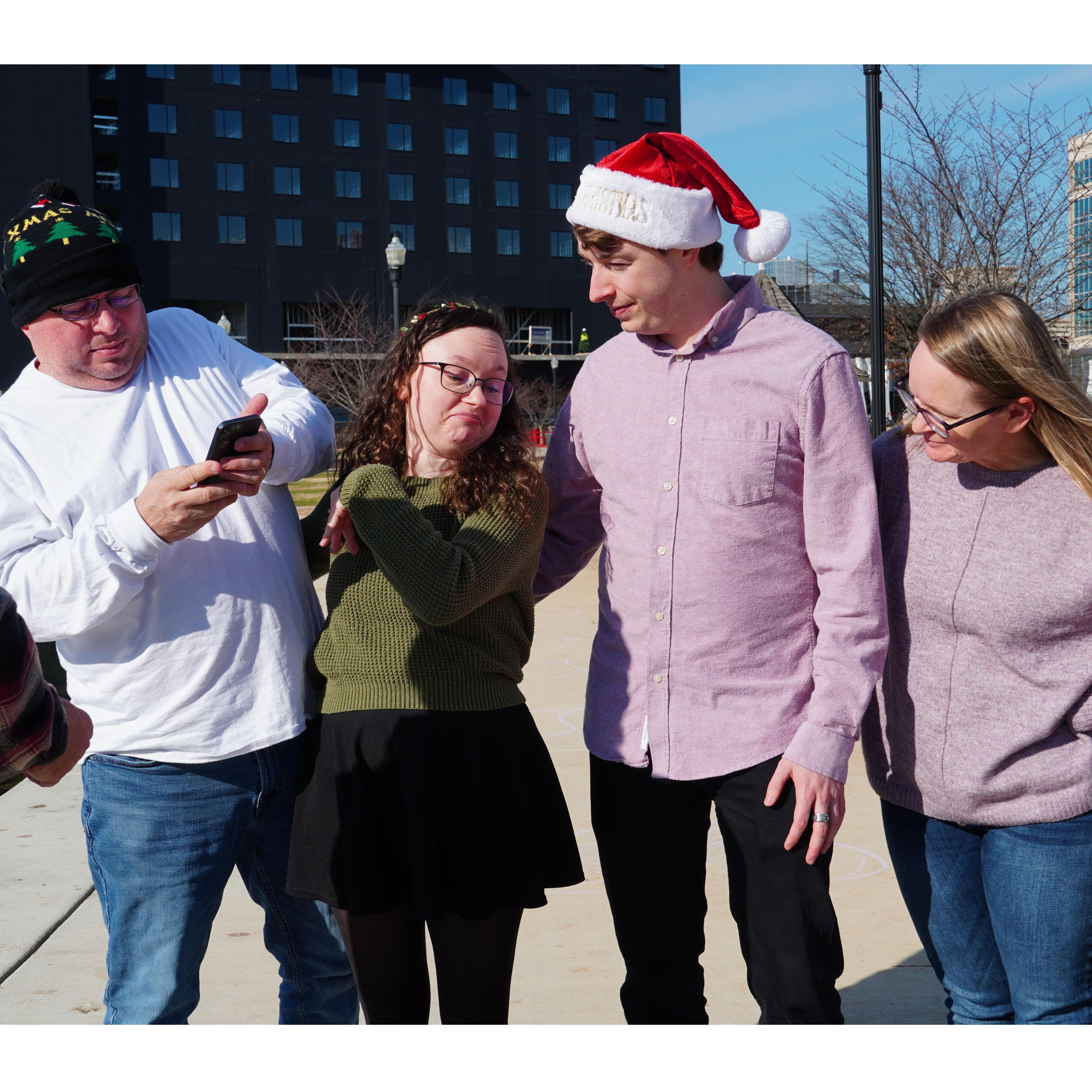 Then both our families showed up! (12/22/2023)