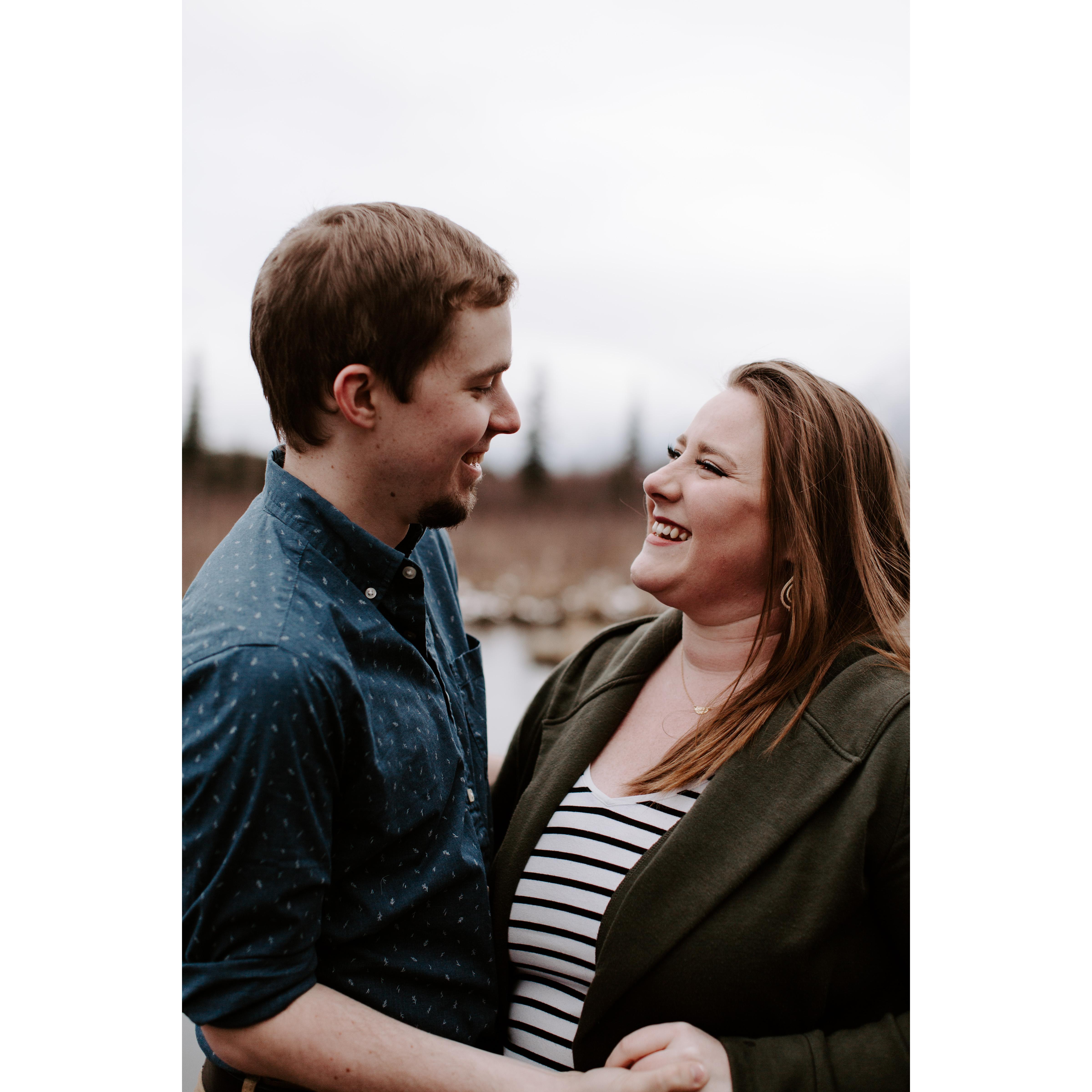 Engagement photos done in Alaska at Eagle River Nature Center by the amazing Sarah French.
Instagram: @sarah.french.photo
Facebook: @Sarah French Photo
Website: sarahfrenchphoto.com