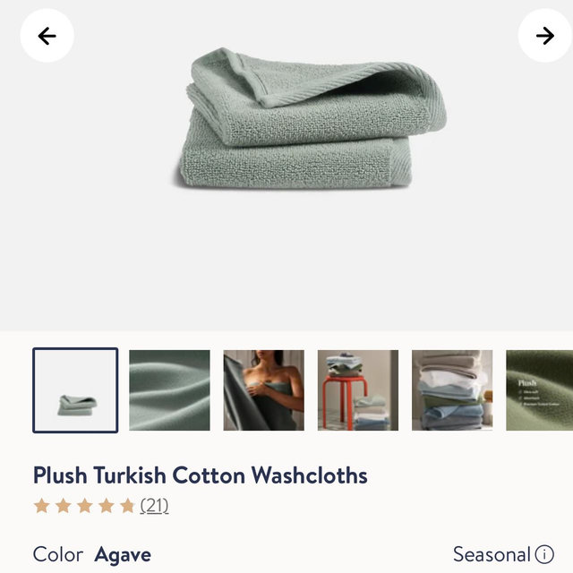 Plush Turkish Cotton Washcloths