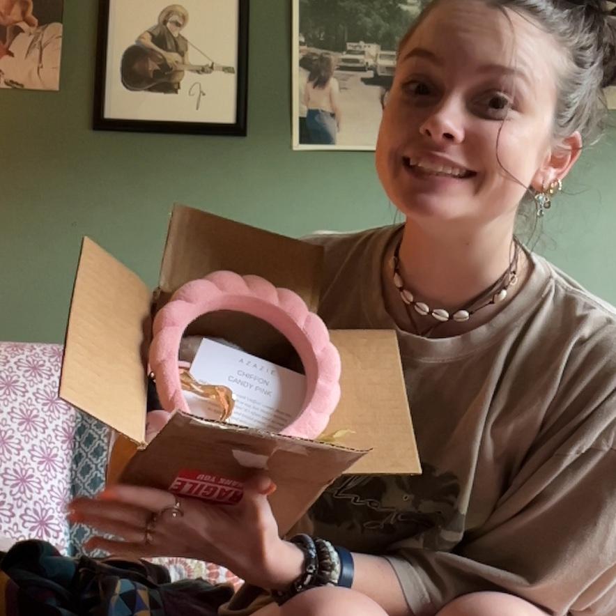 Asking Ashlyn to be Kylee’s maid of honor through a package sent to Georgia!