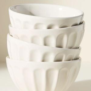 The Latte Stoneware Cereal Bowls, Set of 4: Amelie Edition