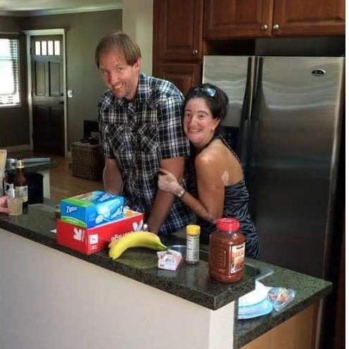 Kerry's 40th birthday weekend! Naturally, Casey manned the grill, which included pretty much all the items sold at Costco. Casey cooks like a Jewish mom. Which is fortunate, because Kerry does not.