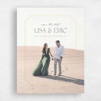 Black Wedding Save the Date - Rothenburg Photo Foil