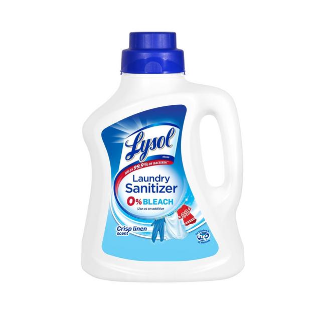 Lysol Laundry Sanitizer Crisp Linen Detergent Booster - 90oz