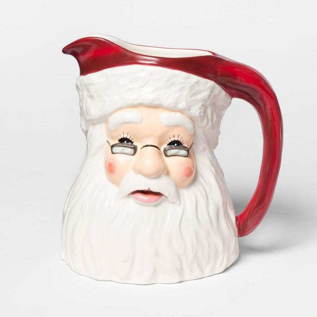 8.2" x 6.1" Ceramic Santa Claus Pitcher - Threshold™