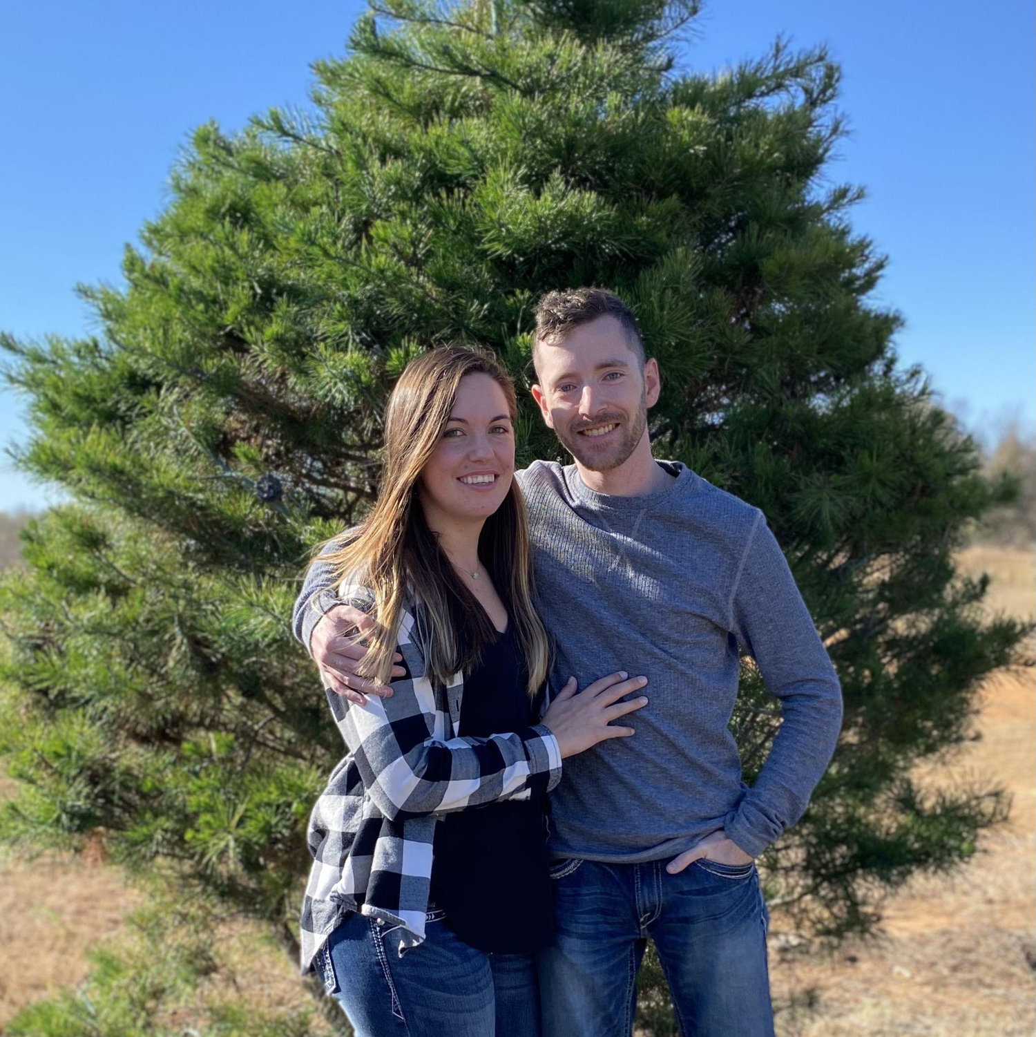 Christmas tree farm with friends!