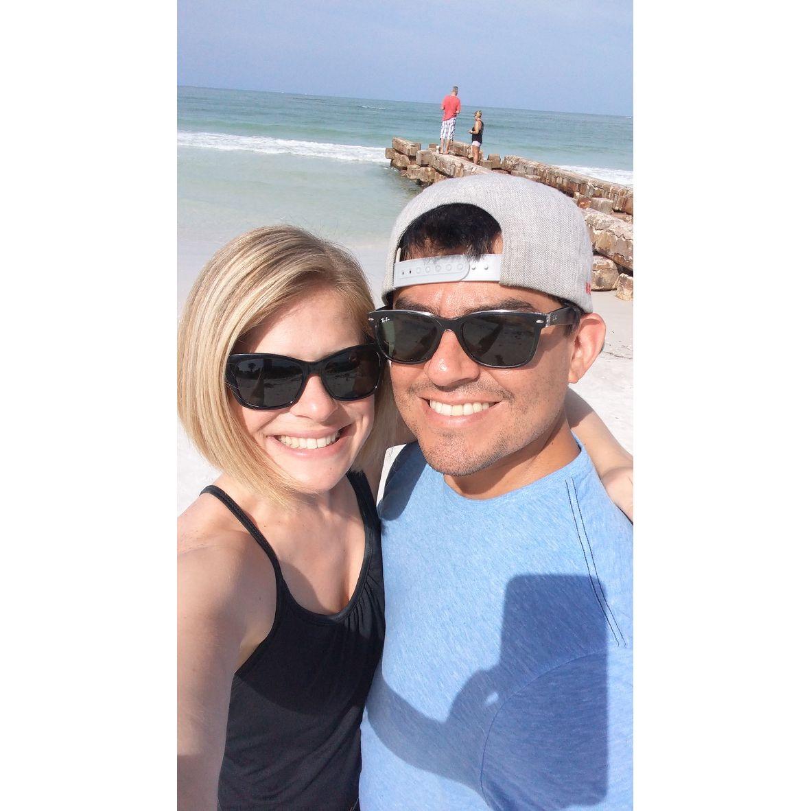 First trip away together - Siesta Key (there was red tide)
