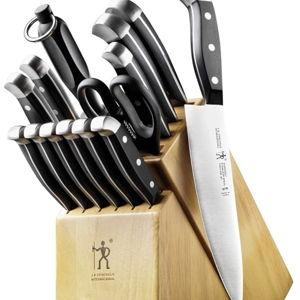 HENCKELS 15-Piece Premium Knife Block Set, Razor-Sharp, German Engineered Knife Informed by over 100 Years of Masterful Knife Making, Lightweight and Durable Chef Knife Set, Dishwasher Safe