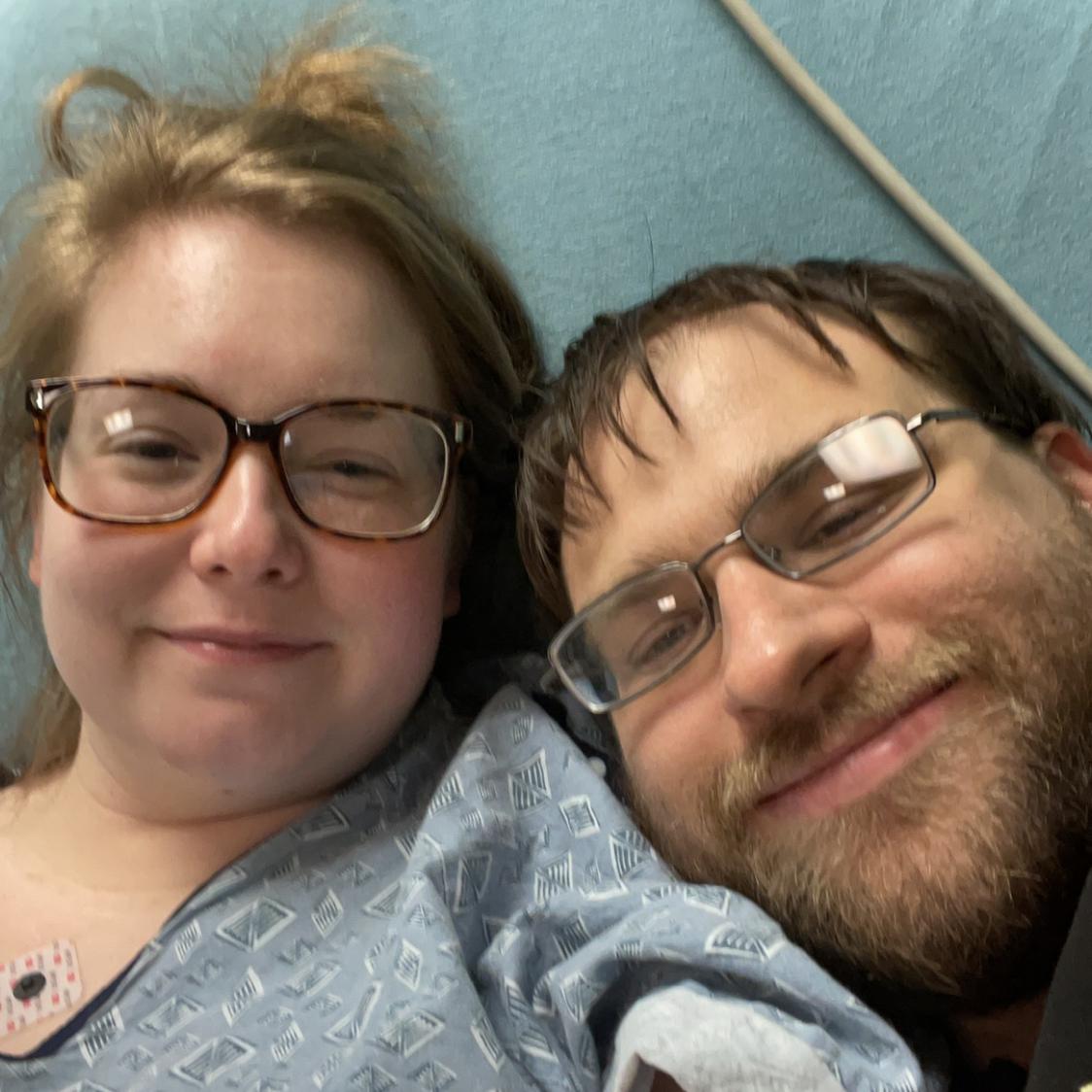 I ended up in the ER for my gallbladder. Kris stayed all day- didn’t even leave to get food when family came and offered to stay with me so he could. He’s a good man and always takes good care of me.