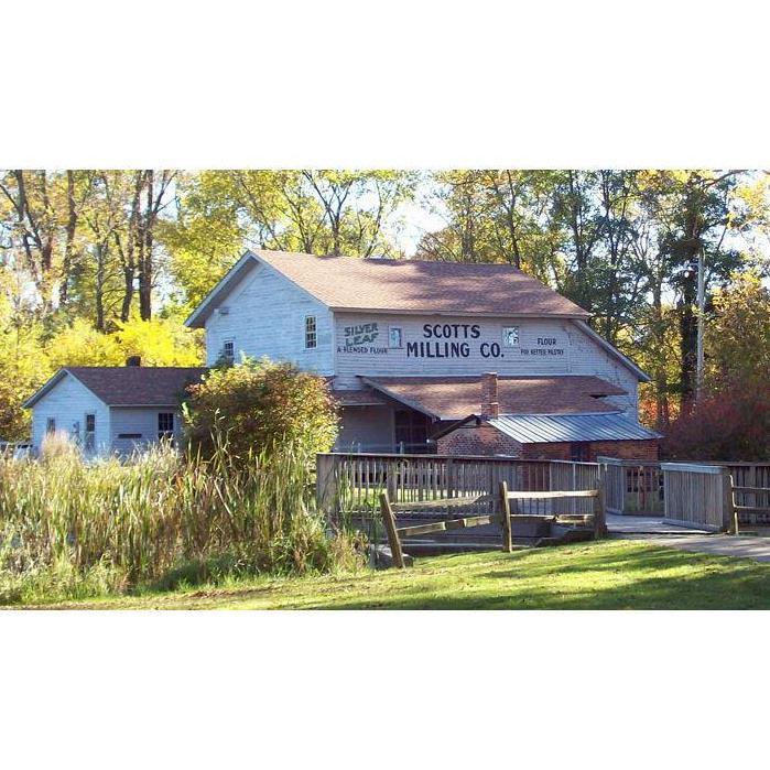 This is the water wheel run mill at Scotts Mill Park.