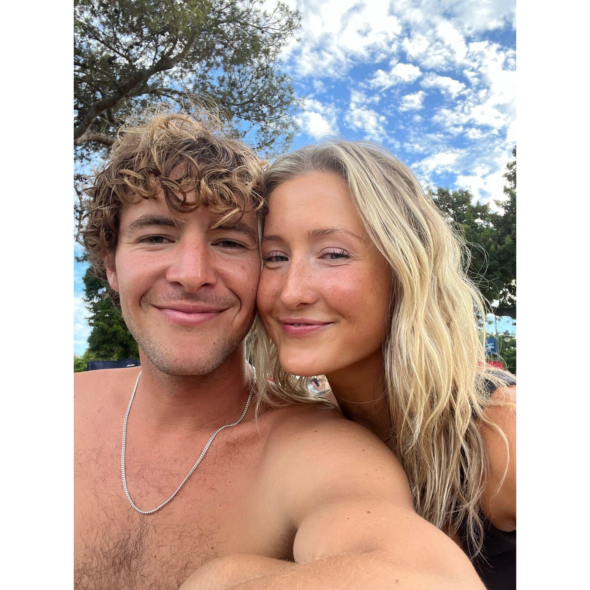 We said I love you for the first time on this trip :)