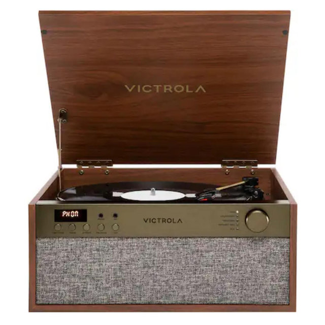 Victrola - Century Essential 5-in-1 Music Center - Walnut