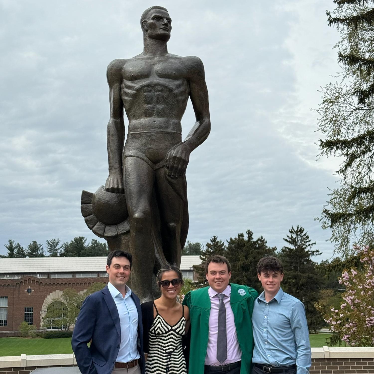 Celebrating Ben (groom’s brother) graduating from MSU