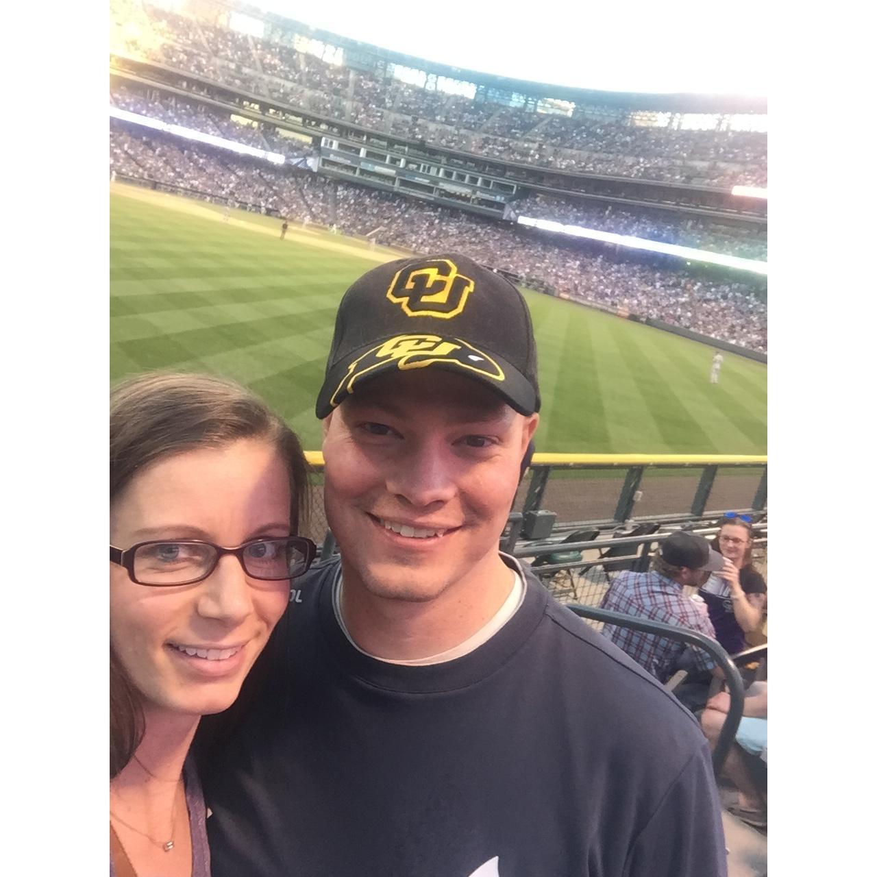 Our first Rockies game together