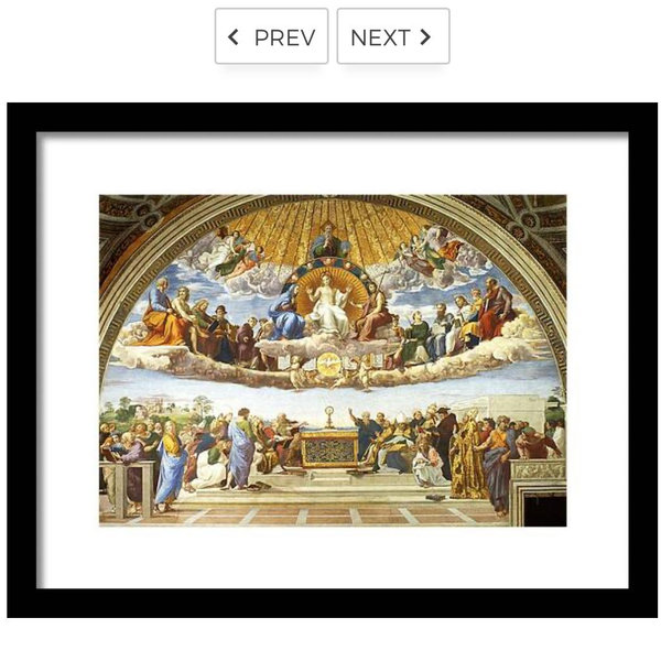 Disputation of the Holy Sacrament Framed Print by Raphael