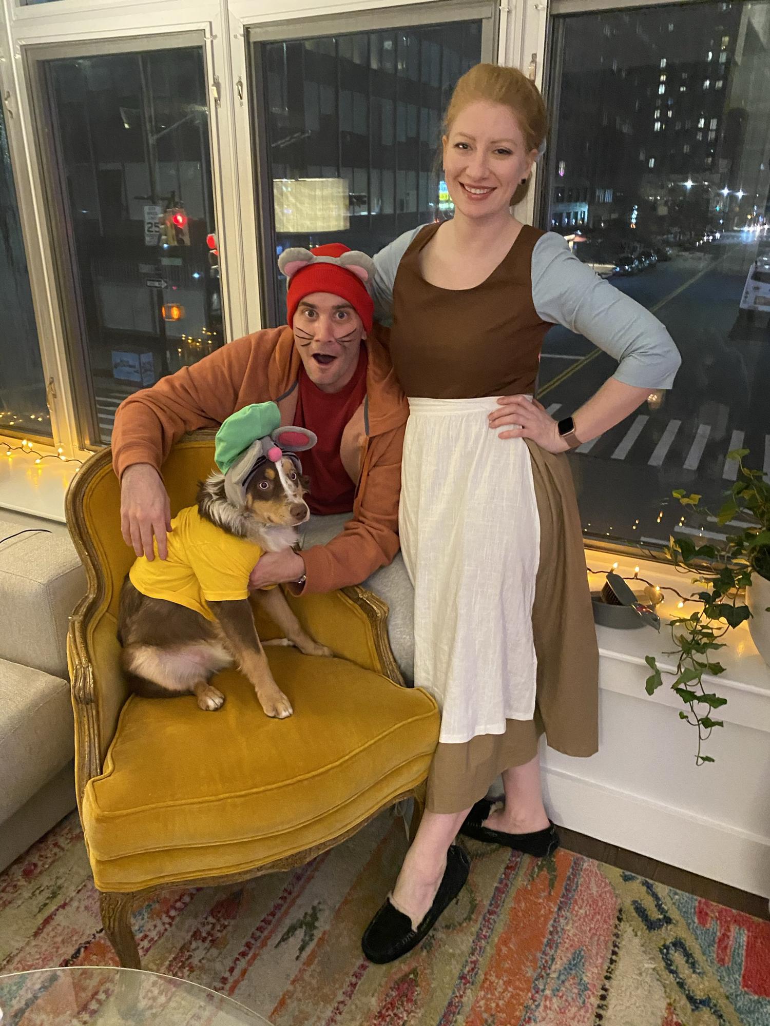 Gus Gus got his name from Cinderella, so it was only right we dressed in character for his first Halloween.