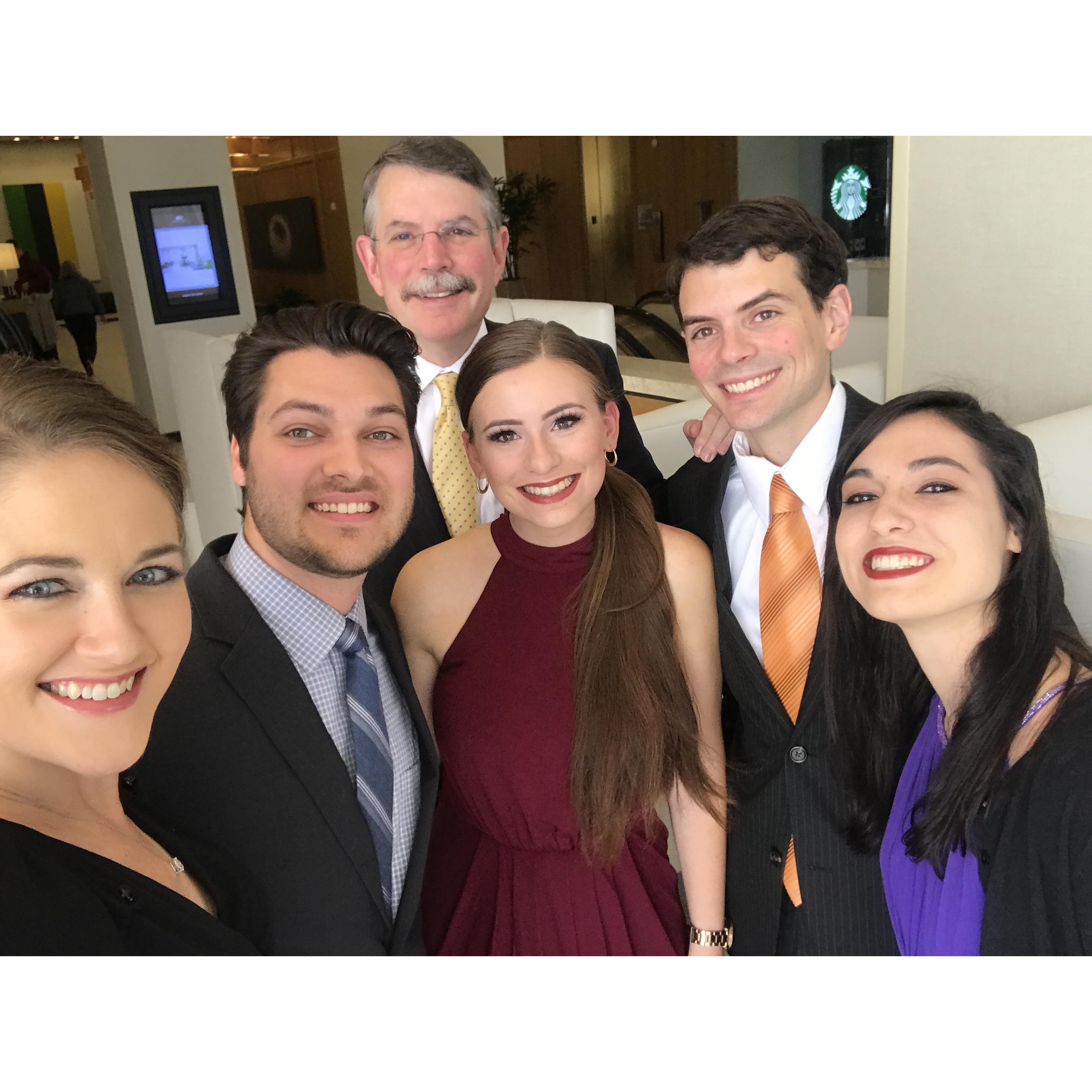 October 2018 - Houston, Texas - Michael's cousins and dad wedding ready