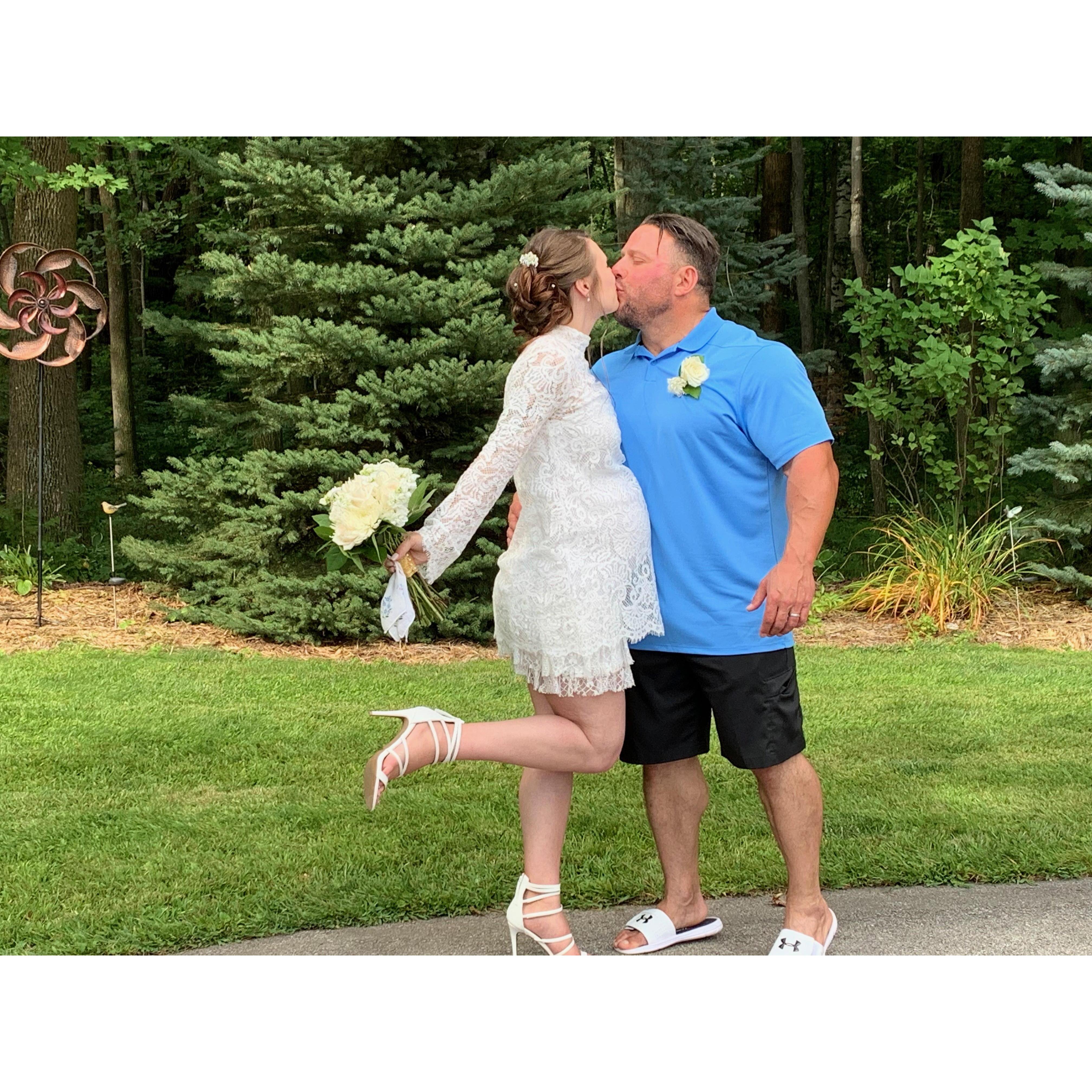 One of the first pictures after we got married (the first time). I love him so much - circa 2019
