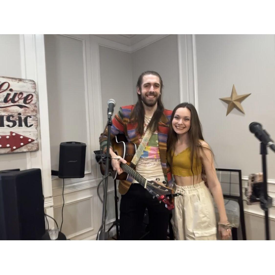 Our first gig as an official duo