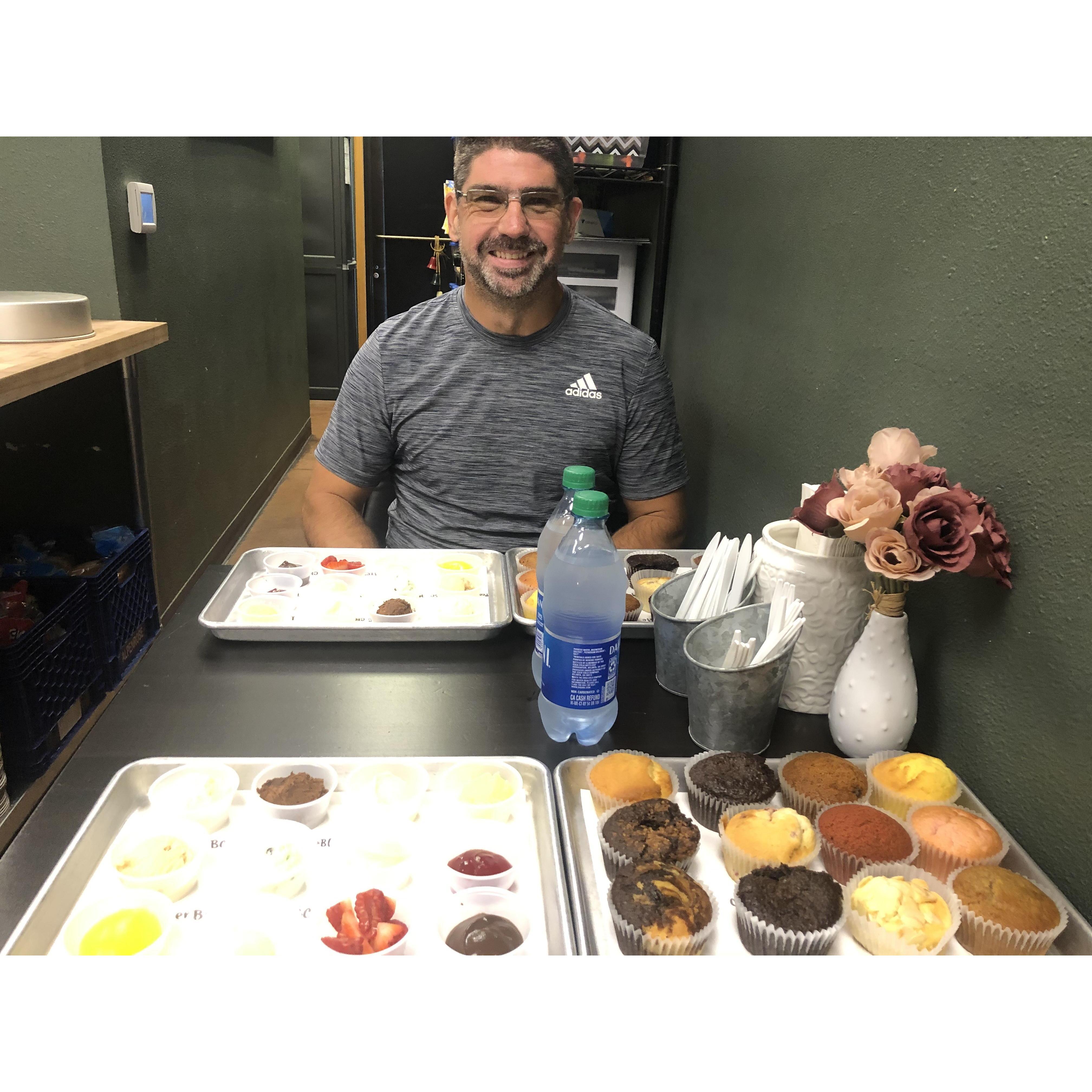One of our cake tastings
