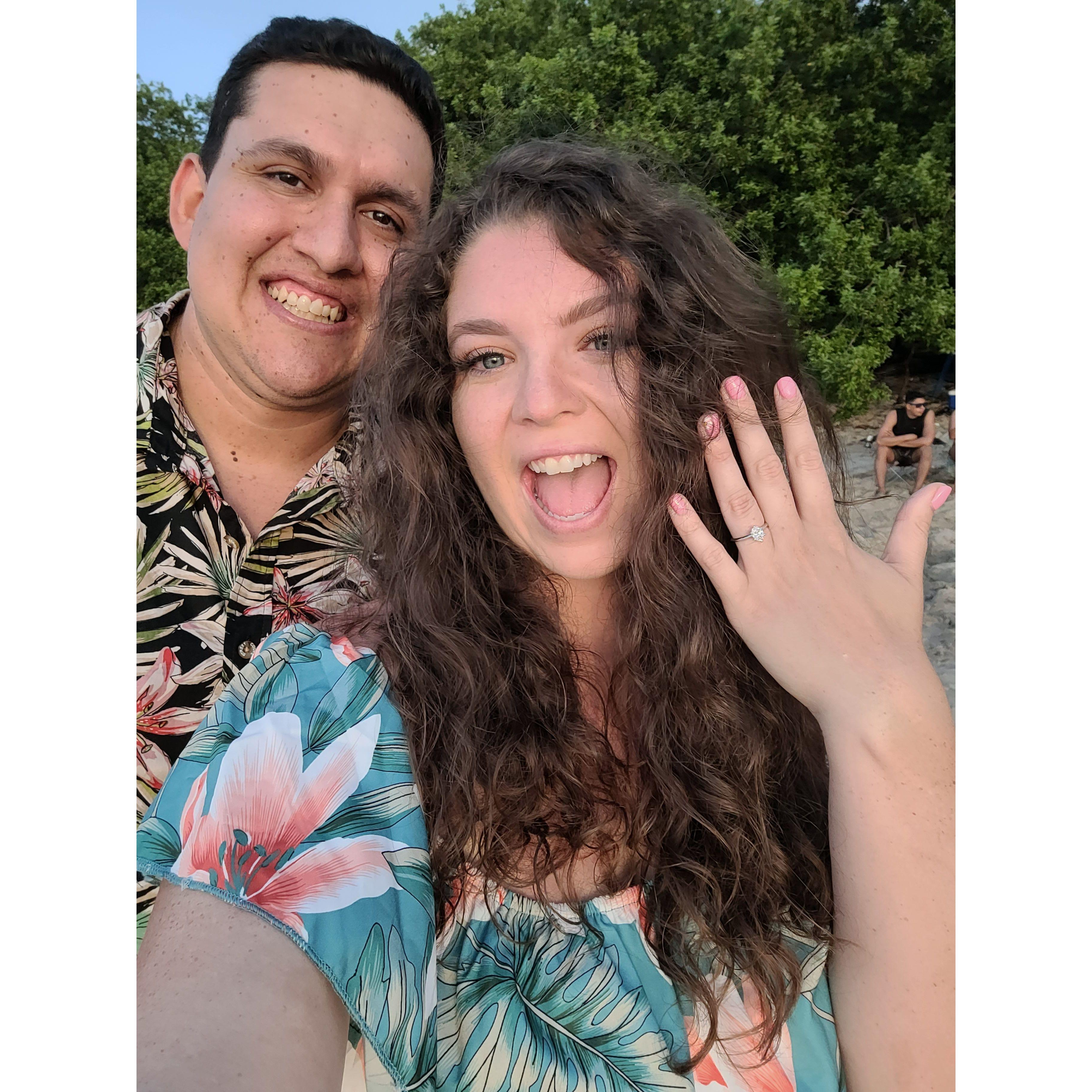 The "She said 'yes!'" photo
