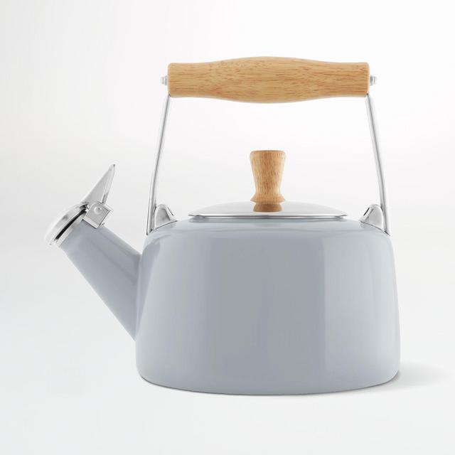 Chantal Sven Fog Grey Kettle with Wood Handle