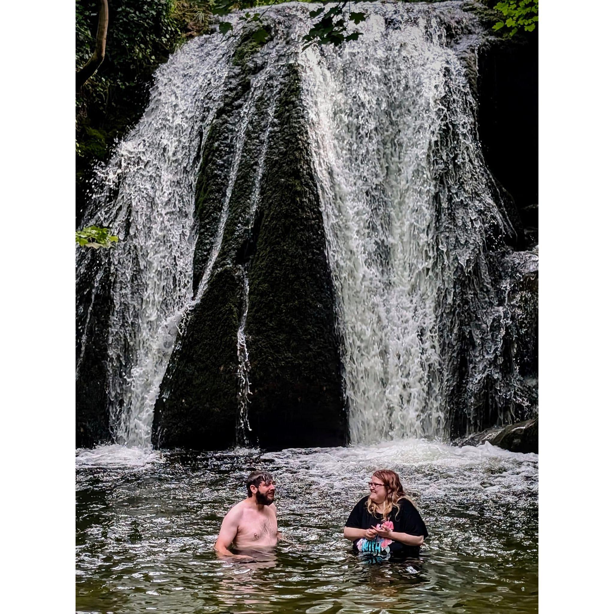 Swimming together in Janet's Foss