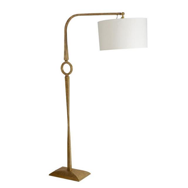 Easton Forged-Iron Sectional Floor Lamp, Antique Brass