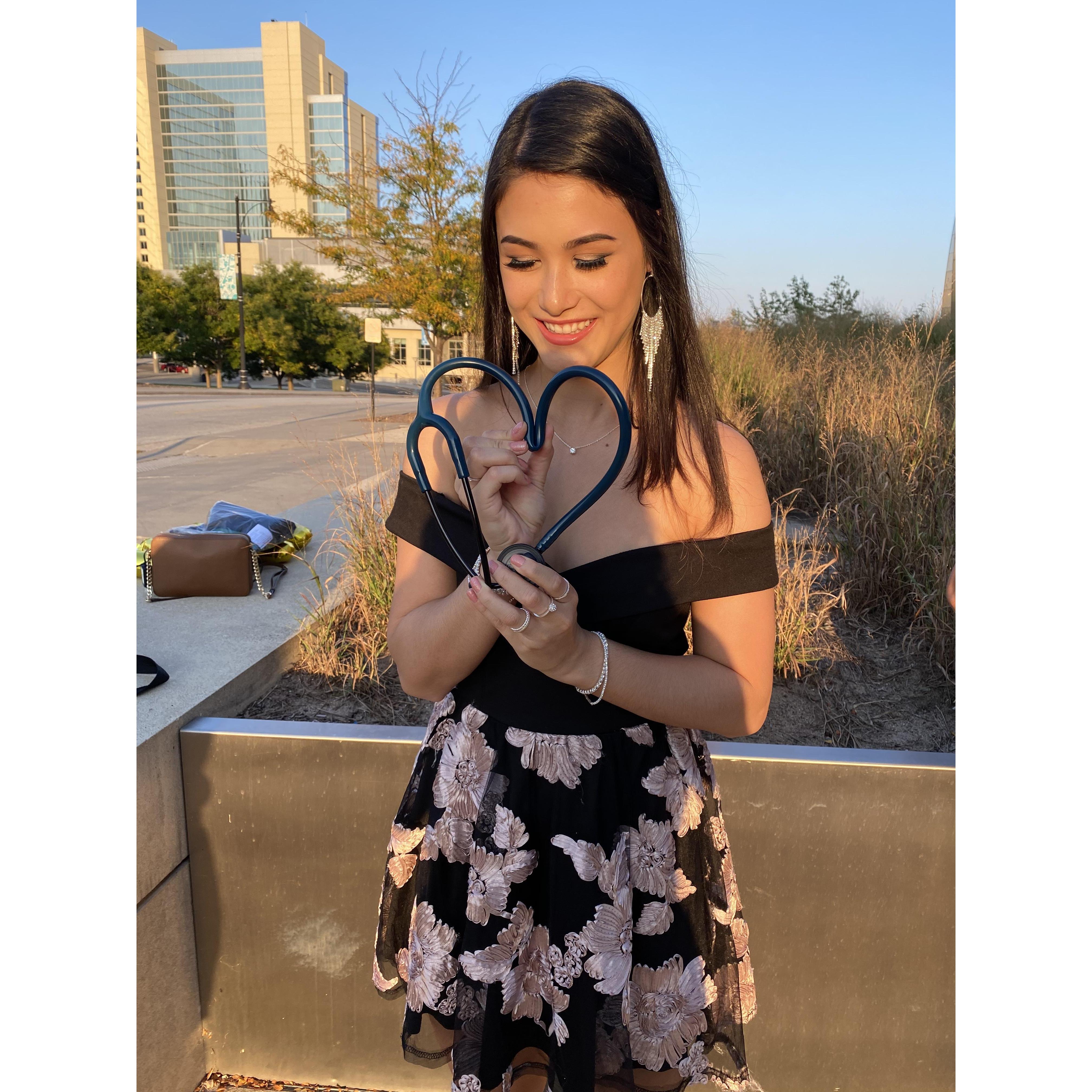 Brianna finally graduated nursing school and passed the NCLEX, 6.19.2020