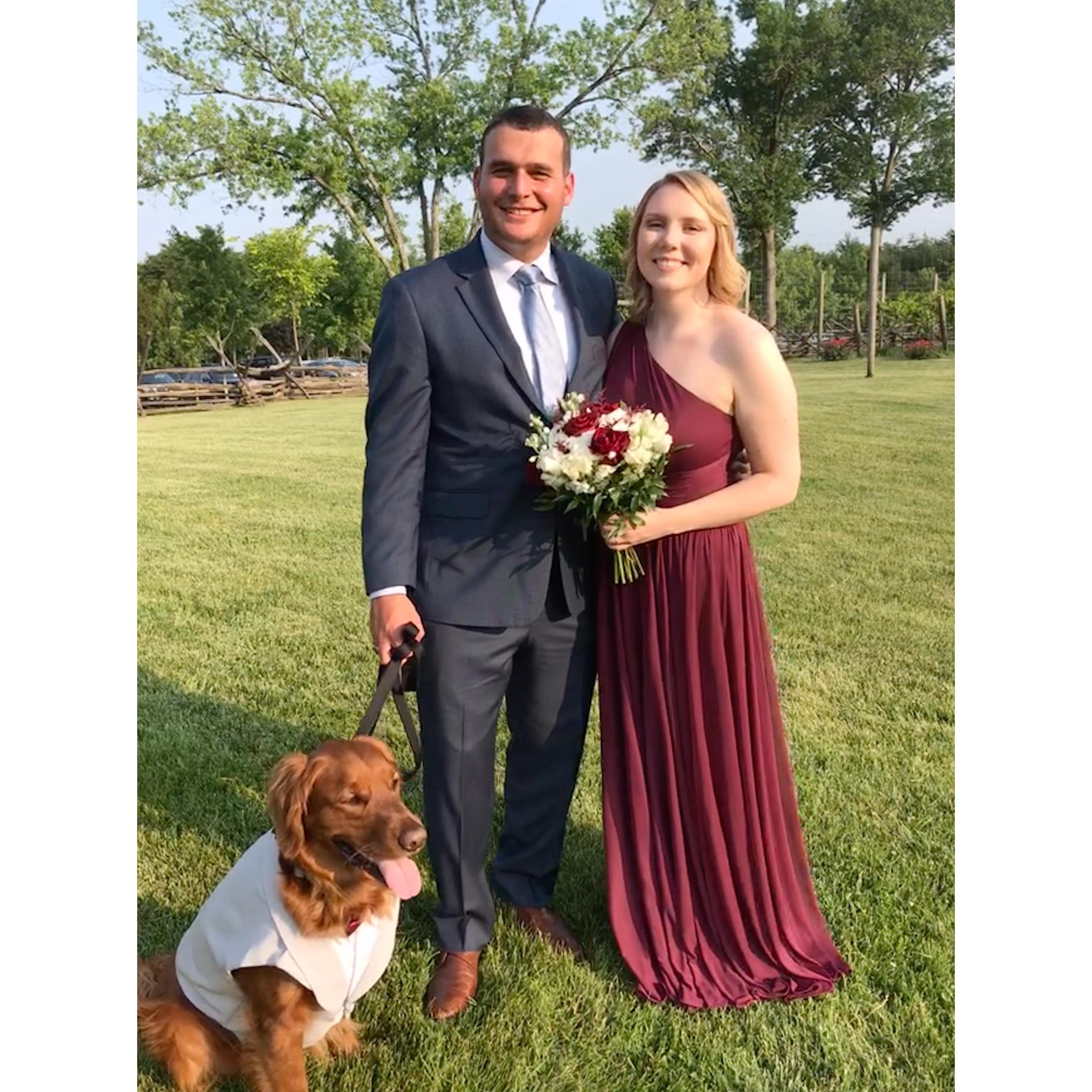 Sam and Rachel Gorham's wedding.