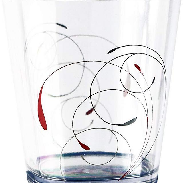 Corelle Coordinates by Reston Lloyd Splendor Acrylic Rock Glasses, 14-Ounce, Set of 6