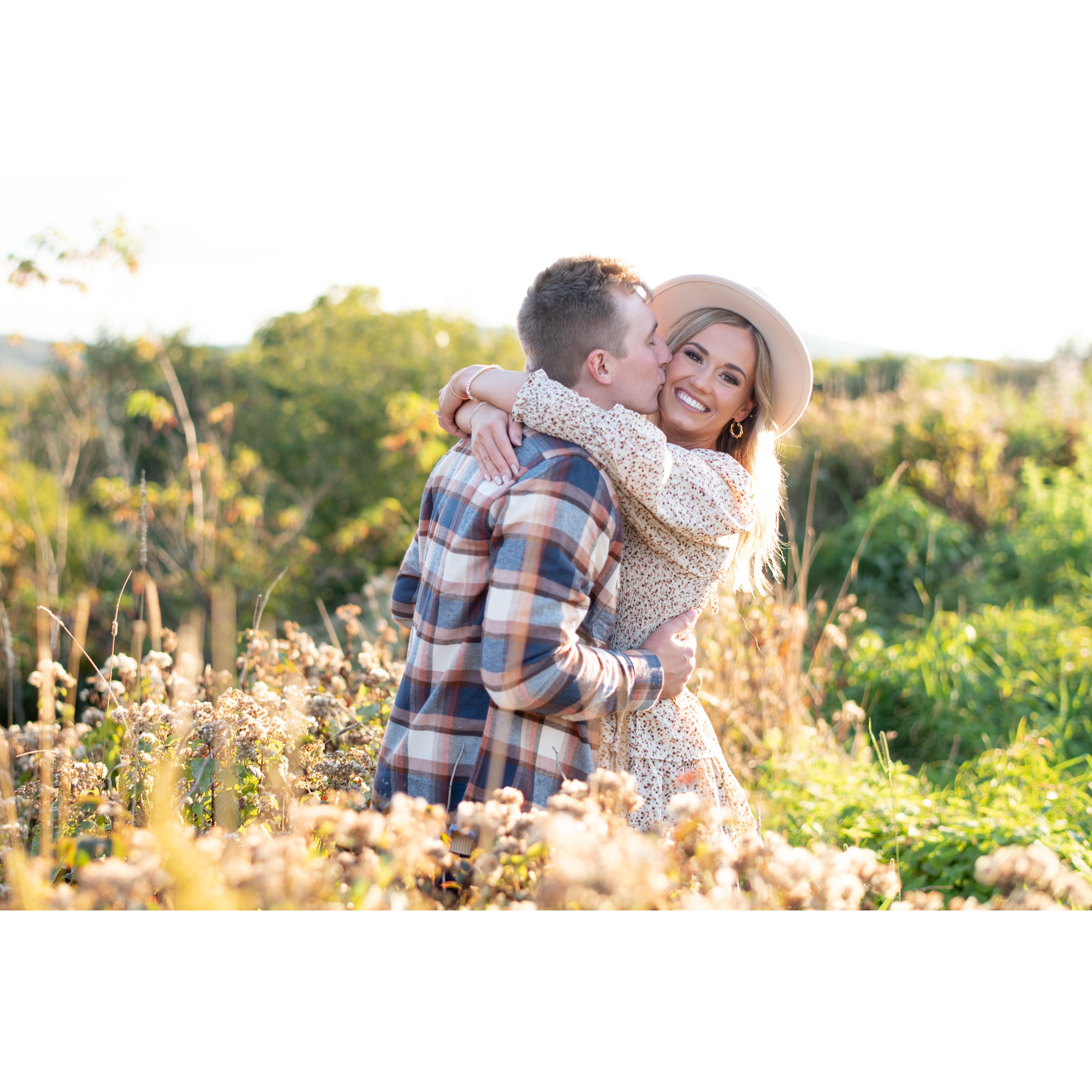 Engagement photoshoot in the Smoky Mountains